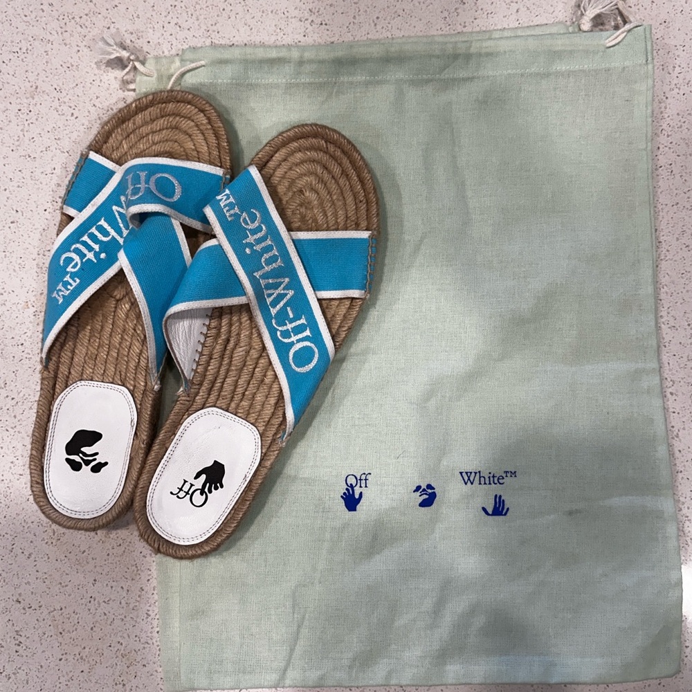 Off-White Bookish Criss-Cross Espadrille - Size 9